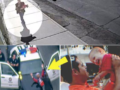 Two Men Help New Mom Calm Crying Baby, Next Day She Comes to Them in a Police Car