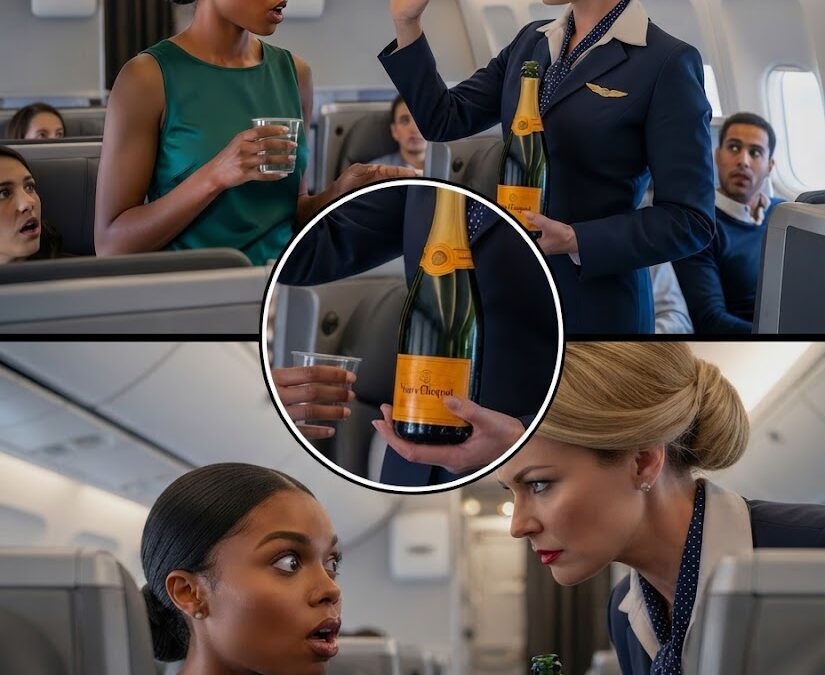 Passageira negra tem champanhe negado na primeira classe — ela é a CEO que assina os contracheques deles.