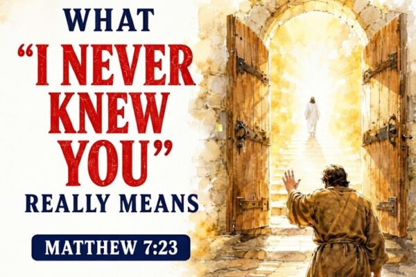 MATTHEW 7:23 — What “I Never Knew You” Really Means in Greek
