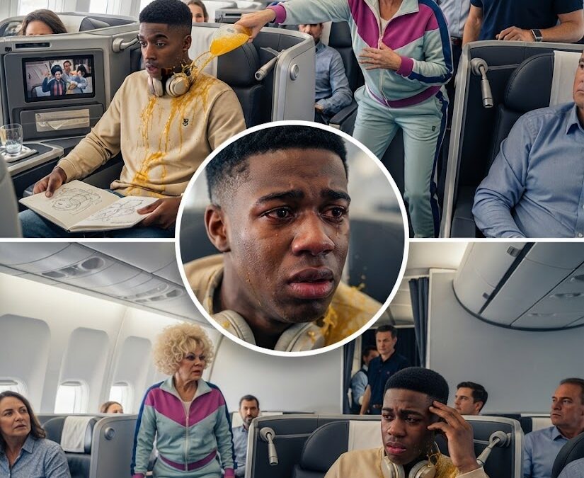 Racist Passenger Throws Drink At Black Teen — Seconds Later, His Dad, The CEO, Walks Onboard!.