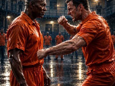 Prison Bully Hosed the Wrong Old Black Inmate — Not Knowing He’s a Trained Kickboxer