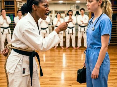 “Now Your Turn.” A Young Black Belt Mocked Her — Not Knowing She Was a Navy SEAL Combat Medic