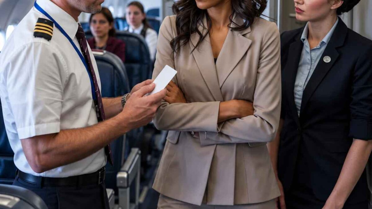 Crew Refuses to Let Black Woman Sit in First Class—She Quietly Hands Them Her Airline Ownership Card
