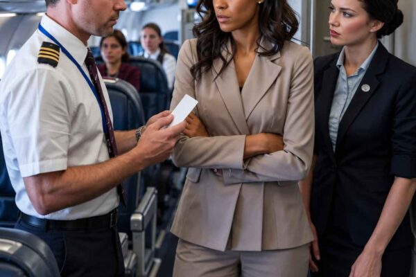 Crew Refuses to Let Black Woman Sit in First Class—She Quietly Hands Them Her Airline Ownership Card