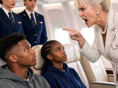 Black Twins Denied VIP Seats by Rich Passenger — One Call Fires the Entire Crew