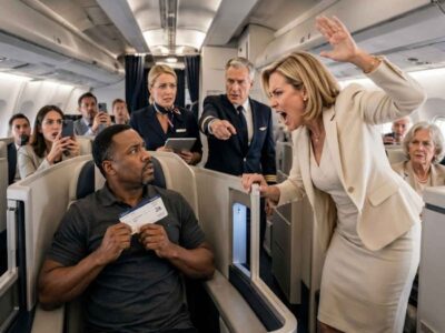 “Get Out of First Class!” Attendant Slapped Black Man — Then Froze When He Said “I Own the Plane”